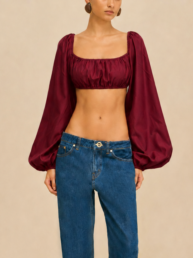 Carolina Top - Burgundy